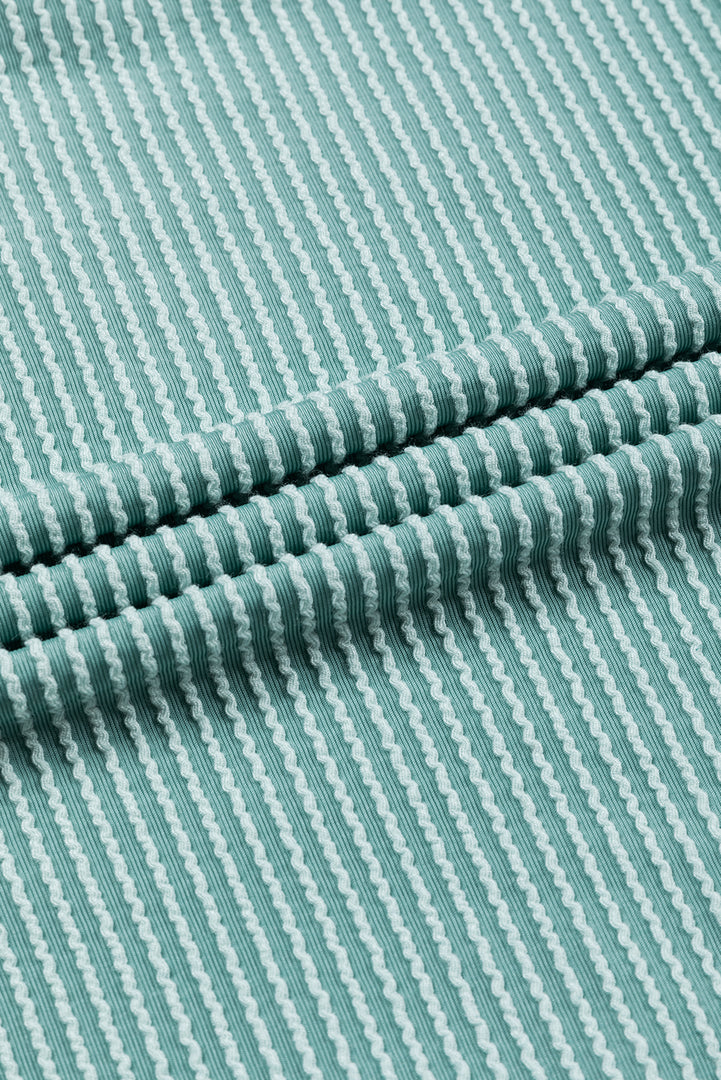 Multicolor Color Block Long Sleeve Ribbed Loose Top - Fashion Queen -  17