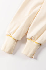 Load image into Gallery viewer, Black Contrast Stitching Split Baggy Sweatshirt - Fashion Queen