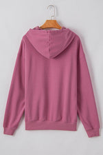 Load image into Gallery viewer, White Fleece Lined Kangaroo Pocket Drawstring Chunky Hoodie - Fashion Queen