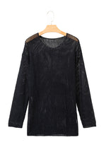 Load image into Gallery viewer, Coral Crochet Hollow-out Jumper Top Sweater