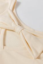 Load image into Gallery viewer, Black Bowknot Dewback Round Neck Sweatshirt - Fashion Queen