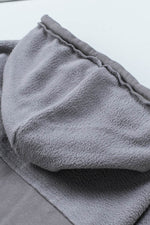 Load image into Gallery viewer, Black Flap Pocket Drawstring Hood Zip Up Jacket - Fashion Queen