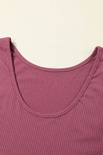 Load image into Gallery viewer, Black Solid Color Ribbed Crop Top Long Pants Set - Fashion Queen