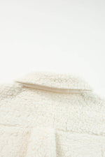 Load image into Gallery viewer, Blue Contrast Flap Pocket Single Breasted Teddy Coat - Fashion Queen