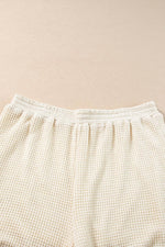 Load image into Gallery viewer, Pink Fringe Trim Textured Short Two Piece Set - Fashion Queen