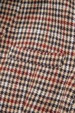 Load image into Gallery viewer, Brown Houndstooth Lapel Collar Blazer