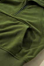 Load image into Gallery viewer, Valerian Quarter Zip Stand Neck Kangaroo Pocket Sweatshirt - Fashion Queen