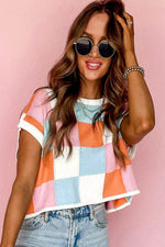 Load image into Gallery viewer, White Color Block Cap Sleeve Sweater - Fashion Queen