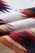 Load image into Gallery viewer, Multicolour Western Aztec Striped Patchwork Double Flap Pocket Raw Hem Shacket