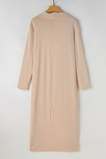 Load image into Gallery viewer, Black Split Long Cardigan and Skinny Pants Lounge Set - Fashion Queen