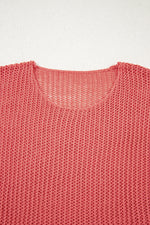 Load image into Gallery viewer, Coral Crochet Hollow-out Jumper Top Sweater