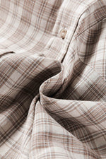 Load image into Gallery viewer, Black Checkered Print Loose Fit Buttoned Hooded Shacket - Fashion Queen