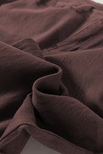 Load image into Gallery viewer, Coffee Loose Straight High Waist Solid Color Jeans