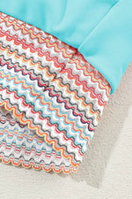 Load image into Gallery viewer, Black Striped Patchwork Spaghetti Strap High Waist Bikini Swimsuit - Fashion Queen