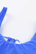 Load image into Gallery viewer, Black Square Neck Sleeveless Fashion Print Tankini Set - Fashion Queen