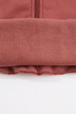 Load image into Gallery viewer, Bonbon Fleece Lined Zip Up Stand Collar Thumbhole Sleeve Sweatshirt - Fashion Queen