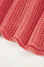 Load image into Gallery viewer, Coral Crochet Hollow-out Jumper Top Sweater