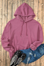 Load image into Gallery viewer, White Fleece Lined Kangaroo Pocket Drawstring Chunky Hoodie - Fashion Queen