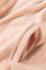 Load image into Gallery viewer, White Colorblock Patchwork Half Zip Oversized Sherpa Hoodie - Fashion Queen