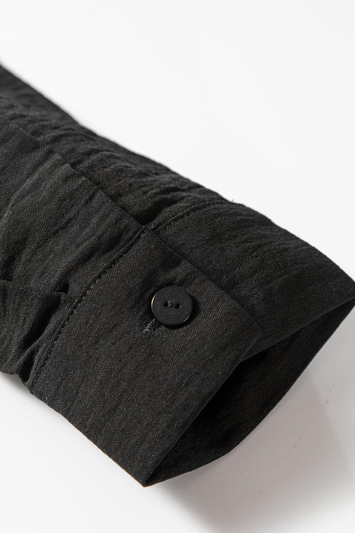 White Pure Color Patch Pocket Shirt