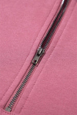 Load image into Gallery viewer, Light Grey Solid Kangaroo Pocket Half Zipper Oversized Hoodie - Fashion Queen