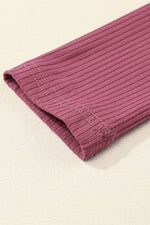 Load image into Gallery viewer, Black Solid Color Ribbed Crop Top Long Pants Set - Fashion Queen