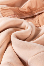 Load image into Gallery viewer, White Colorblock Patchwork Half Zip Oversized Sherpa Hoodie - Fashion Queen