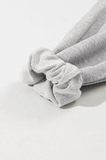 Load image into Gallery viewer, Light Grey Solid Kangaroo Pocket Half Zipper Oversized Hoodie - Fashion Queen