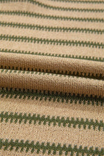 Load image into Gallery viewer, Sky Blue Stripe Drop Shoulder Casual Sweater - Fashion Queen