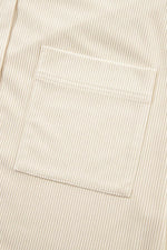 Load image into Gallery viewer, Jungle Green Oversized Corduroy Contrast Hooded Shacket - Fashion Queen