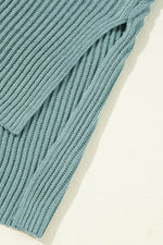 Load image into Gallery viewer, Apricot Short Sleeve Side Slit Oversized Sweater - Fashion Queen