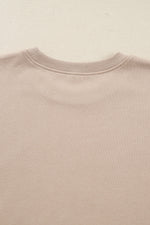 Load image into Gallery viewer, Jet Stream Solid Color Oversize Slit Sweatshirt Ribbed Leggings 2pcs Set