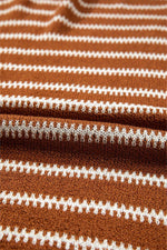 Load image into Gallery viewer, Sky Blue Stripe Drop Shoulder Casual Sweater - Fashion Queen