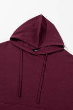 Load image into Gallery viewer, Gray Waffle Knit Fleece Lined High Low Oversized Hoodie - Fashion Queen