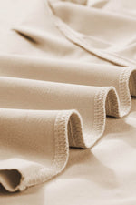 Load image into Gallery viewer, Seagrass Raw Hem Loose Tee and Wide Leg Pants Set - Fashion Queen