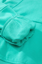 Load image into Gallery viewer, Valerian Quarter Zip Stand Neck Kangaroo Pocket Sweatshirt - Fashion Queen