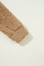 Load image into Gallery viewer, Blue Contrast Flap Pocket Single Breasted Teddy Coat - Fashion Queen