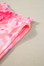 Load image into Gallery viewer, Flower Print Short Sleeve Shirt Pajamas Set - Fashion Queen