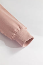 Load image into Gallery viewer, White Zipped Neck Pullover Drop Shoulder Sweatshirt - Fashion Queen