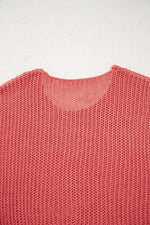 Load image into Gallery viewer, Coral Crochet Hollow-out Jumper Top Sweater