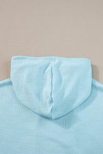 Load image into Gallery viewer, White Textured Cropped Hoodie and Shorts Set - Fashion Queen