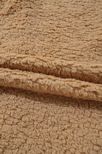 Load image into Gallery viewer, Blue Contrast Flap Pocket Single Breasted Teddy Coat - Fashion Queen