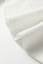 Load image into Gallery viewer, White Rounded Hem Waffle Long Sleeve Top