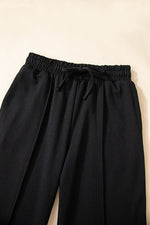 Load image into Gallery viewer, Black Double Zipper Hooded Jacket and Sweatpants Active Set