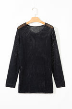 Load image into Gallery viewer, Coral Crochet Hollow-out Jumper Top Sweater