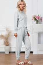 Load image into Gallery viewer, Long Sleeve Pullover and Jogger Pants Lounge Set - Fashion Queen