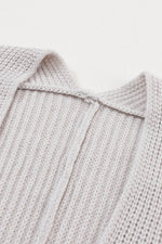 Load image into Gallery viewer, Gray Oversized Fold Over Sleeve Open Front Cardigan - Fashion Queen - 11