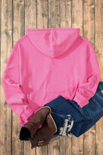 Load image into Gallery viewer, White Fleece Lined Kangaroo Pocket Drawstring Chunky Hoodie - Fashion Queen