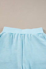 Load image into Gallery viewer, White Textured Cropped Hoodie and Shorts Set - Fashion Queen