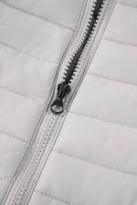 Load image into Gallery viewer, Myosotis Solid Color Quilted Zip-up Puffer Jacket - Fashion Queen